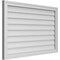 Ekena Millwork Vertical Surface Mount PVC Gable Vnt: Non-Functional, w/2"W x 1-1/2"H, Brickmould Frame, 40"W x 26"H GVPVE40X2602SN - alternate 3
